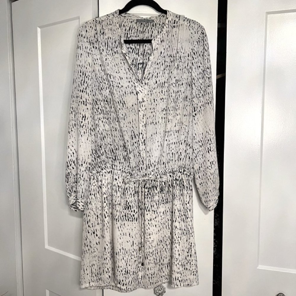 EUC Octavia Casual Abstract Print Midi Dress
